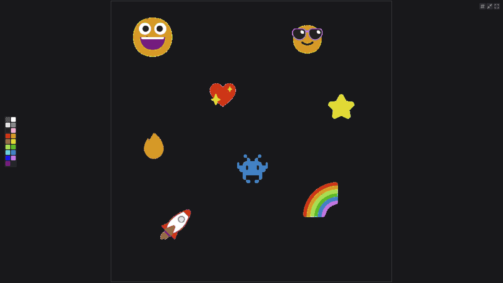 Artboard collaborative pixel canvas with emoji pixel art