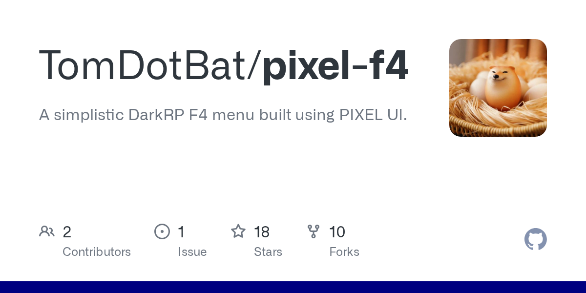 PIXEL F4 GitHub repo card