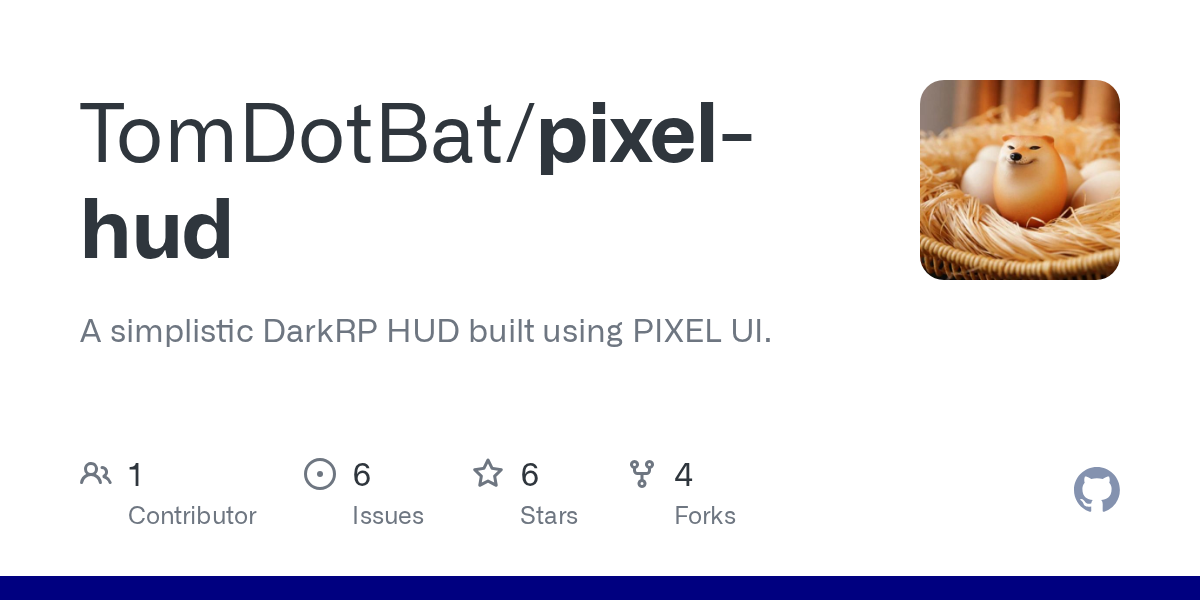 PIXEL HUD GitHub repo card