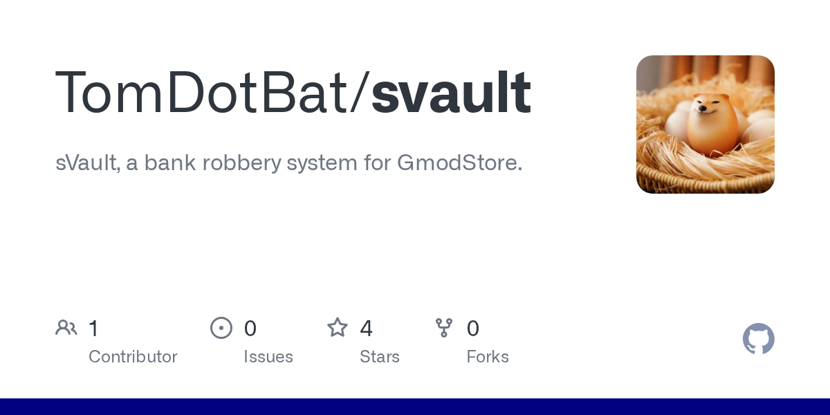 sVault GitHub repo card